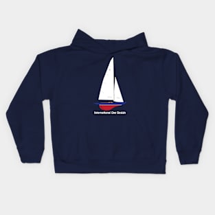 International One Design - IOD - Sailboat Kids Hoodie